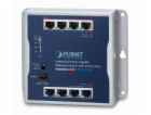 Planet průmyslový plochý switch 8x 1Gb, 4x PoE 30/60W, 48...