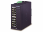 Planet IGS-1600T Průmyslový Switch 16x1Gb, dual 12-48VDC/...