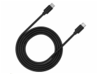 CANYON kabel UC-12, USB-C – USB-C (100W, 20V/5A) 2m, černá