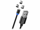 Colorway Nabíjecí Kabel 3v1 Lightning+MicroUSB+USB-C/ Mag...