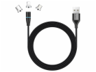 Colorway Nabíjecí Kabel 3v1 Lightning+MicroUSB+USB-C/ Mag...