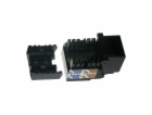 XtendLan Keystone jack RJ45, narážecí, CAT 6, UTP černý