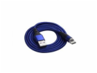 Akyga Kabel USB-A/USB-C 18W Magnetický konektor modrá 1m,...