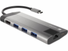 Natec multiport adaptér FOWLER PLUS HUB 8v1, USB 3.0 3X, ...