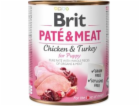 Brit Brit Pate & Meat Dog Puppy puszka 800g