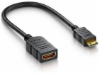 PremiumCord Flexi adaptér HDMI Typ A samice - mini HDMI T...