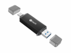 C-TECH čtečka karet UCR-02-AL, USB 3.0 TYPE A/ TYPE C, SD...