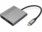 Digitus DA-70828 DIGITUS Adaptér USB-C - 2x HDMI, 18 cm 4...