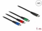 Delock Nabíjecí kabel USB 3 v 1 USB Type-C™ na Lightning™...