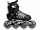 Spokey KHAN Kolečkové brusle, černo-bílé, ABEC7 Carbon, v...