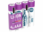 1x4 Ansmann Lithium Akku Micro AAA 400mAh + kabel 1311-0028