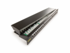 Patch panel 24port cat.5e STP black 606029