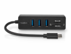 Nedis CCGB64250BK01 NEDIS USB hub/ zástrčka USB-C zástrčk...