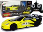 Leantoys Import Sports Car R/C 1:24 Corvette Yellow C6.R ...