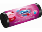 Sponky Cluo LDPE pytle na odpad 60l černá 10/rol