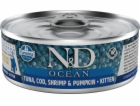 FARMINA N&D CAT OCEAN TUNA COD SHRIMP&P