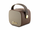 Guess Mini Bluetooth Speaker PU 4G Strap, hnědá Nové