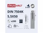 Samořezné šrouby Haushalt, DIN 7504K, 5,5 x 50 mm, 200 ks.