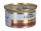 Konzervy pro kočky Gourmet Gold, s hovězím masem, 85 gr