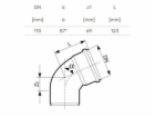 Venkovní drenážní koleno Magnaplast, O 110 mm, 87°