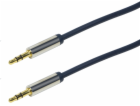 Kabel LogiLink Jack 3,5 mm – Jack 3,5 mm 1,5 m modrý (CA1...