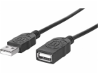 Manhattan USB kabel USB-A – USB-A 3 m černý (364898)