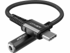 Acefast C1-07 černý USB adaptér USB-C - Jack 3,5 mm černý...