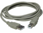 Kabel USB-A s logem USB – 5 m šedý (15853)