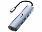 GENIUS hub UH-545/ USB-C na RJ45 Gigabit/ 3x USB3.0/ USB-...