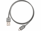 SilverStone USB-A - USB-C USB kabel 1 m šedý (52028)