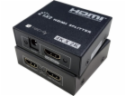 Rozbočovač HDMI 1x2 4K*30Hz Aktivní rozbočovač HDMI Techly