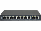 AVIZIO Switch 8x RJ45 PoE 1Gb/s + 2x RJ45 Uplink 1Gb/s