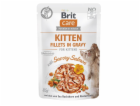 BRIT Care Cat Kitten Savory Salmon Pouch - vlhké krmivo p...