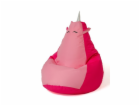 Sako taška pouf Unicorn růžovo-světle růžová XXL 140 x 10...