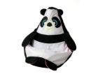 Sako taška pouffe Panda černá a bílá L 105 x 80 cm