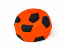 Sako taška pouf Ball oranžovo-černá XXL 140 cm