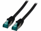 EFB  RJ45 Patchkabel S/FTP, Cat.6A, LSZH, 0,25m, černá