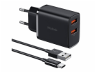 Mcdodo CH-5072 USB-A*2, 12W power charger + USB-A to USB-...