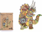 PuzzleOK Ekologické dřevěné puzzle 130 Triceratops A3