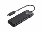 Orico Hub 4in1 USB A3.0x4 (black)