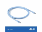 Club3D Kabel USB-C 4.0, 20Gbps, 4K60Hz, PD 240W, 2m, modrá