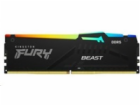 KINGSTON DIMM DDR5 16GB 6000MT/s CL36 FURY Beast RGB Čern...