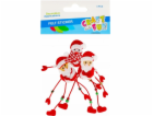 Craft with Fun ORNAMENT BN FELT SANTA 3 KS CF PBH 12/144