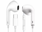 PLATINET FIESTA EARPHONES WITH MIC USB-C WHITE