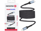 Swissten magnetický datový kabel samonavíjecí usb-c / lig...