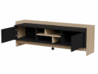 Cama RTV PORTO 2D skříň 150x38x50 dub/černá