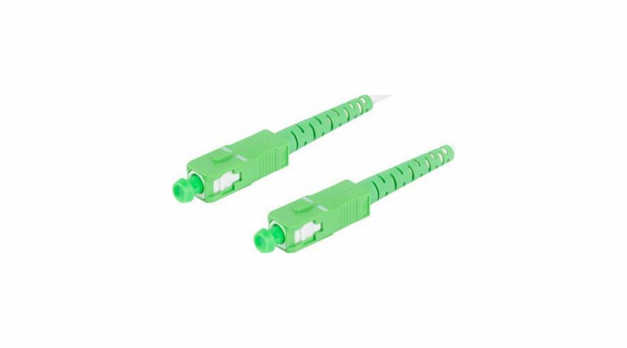 Propojovací kabel z optických vláken Sm Sc / Apc-Sc / Apc Simplex 3,0 mm 15M bílý