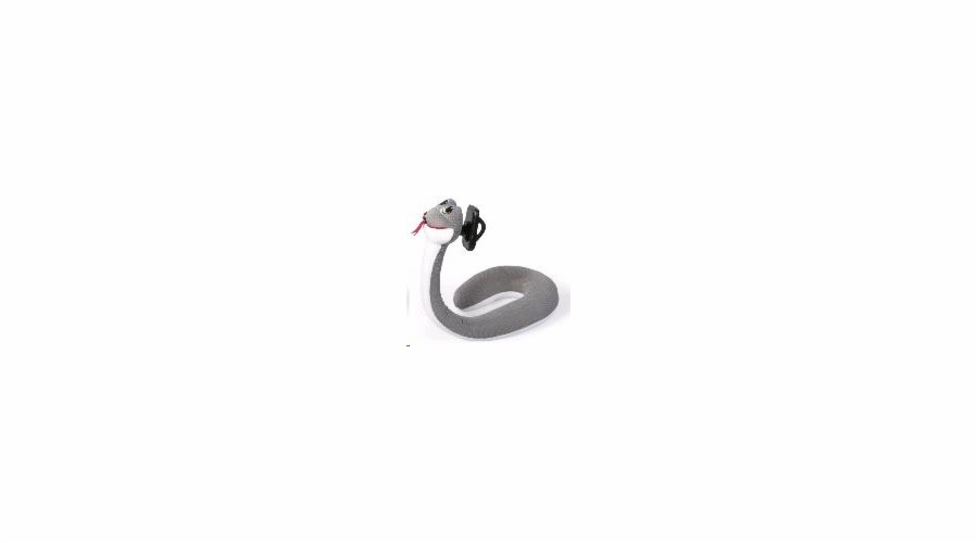 Spokey SERPENTE Dětský cestovní polštářek ve tvaru hada s držákem na telefon