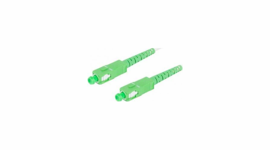 Propojovací kabel z optických vláken Sm Sc / Apc-Sc / Apc Simplex 3,0 mm 25 M bílý