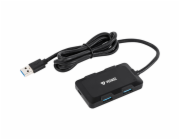 YENKEE YHB 4341BK Hub 4x USB 3.0 černý